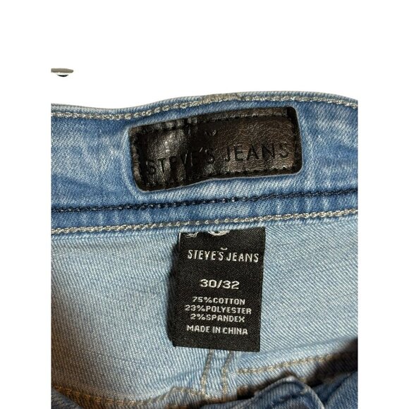 Steves Jeans Light Wash Denim Mens Slim Fit Size 30/32 Cotton Blend - Picture 5 of 7